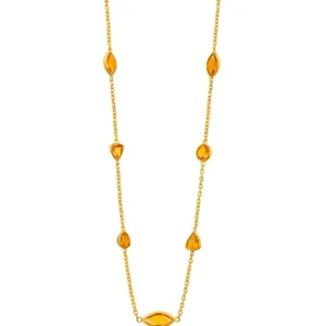 Citrine by Yard Necklace