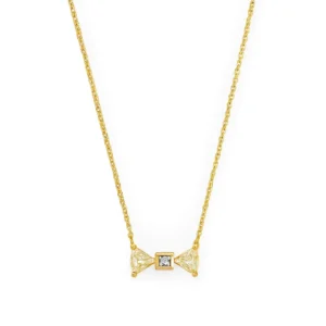 Trillian Cut Diamonds Bow-Tie Nacklace