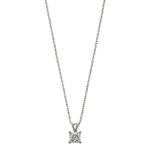 Classic Solitaire Diamond Necklace