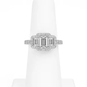 Dazzling Emerald Cut Diamond Engagement Ring