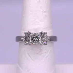 Princess Cut with Caldillac Sides Diamond Engagement Ring