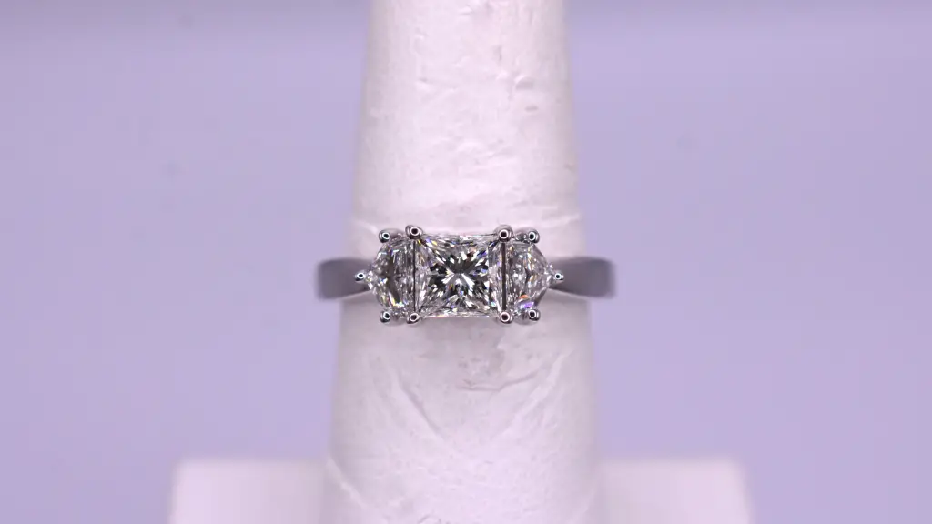 Princess Cut with Caldillac Sides Diamond Engagement Ring