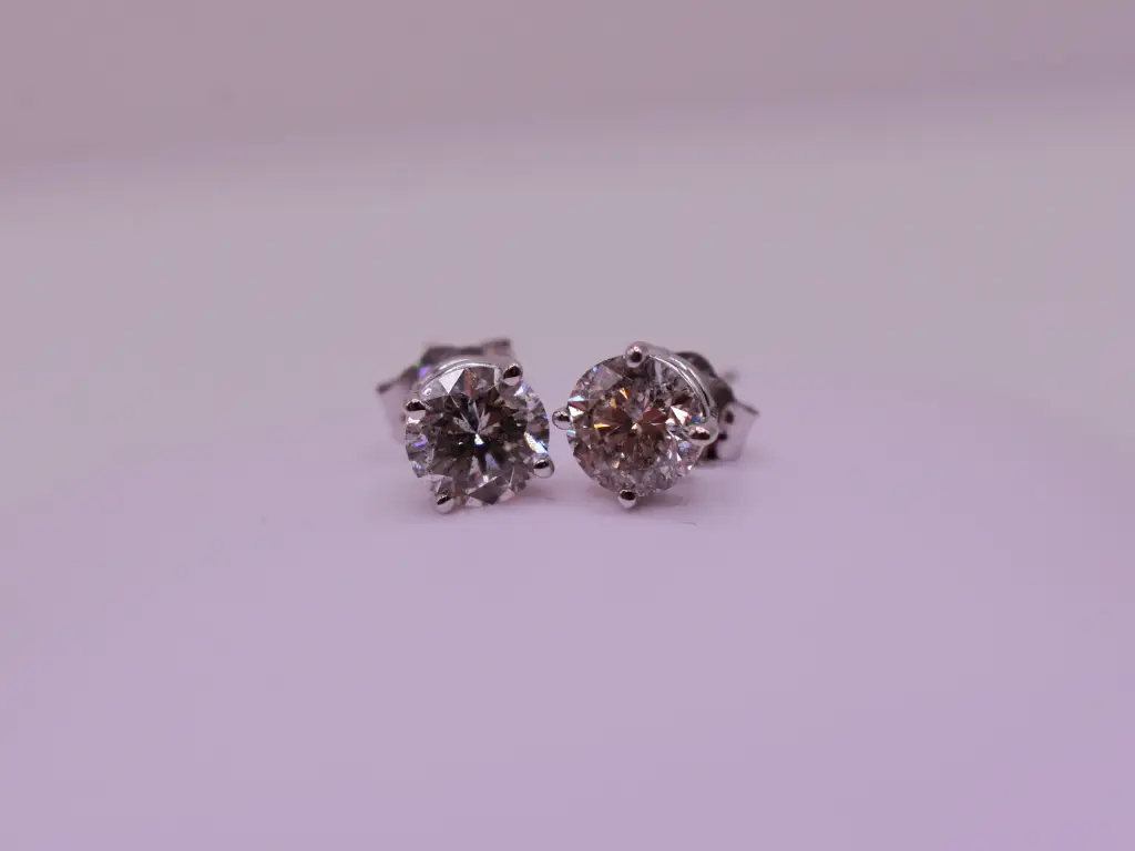 1.25TCW Diamond Solitaire Stud Earrings